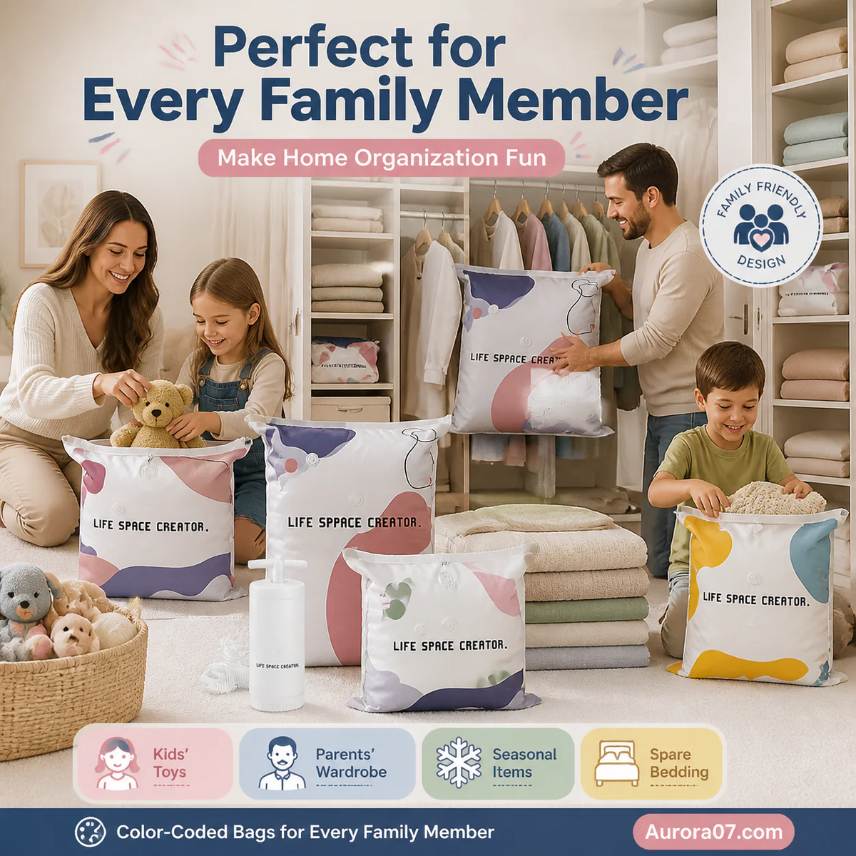🧳Vacuum Storage Bags – Press & Seal (PACK OF 5)