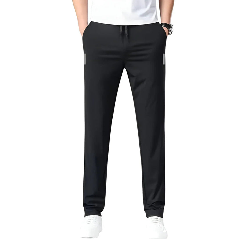 Premium Lycra Men's Track Pants | Black and Grey