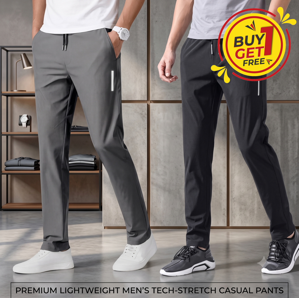 Premium Lycra Men's Track Pants | Black and Grey